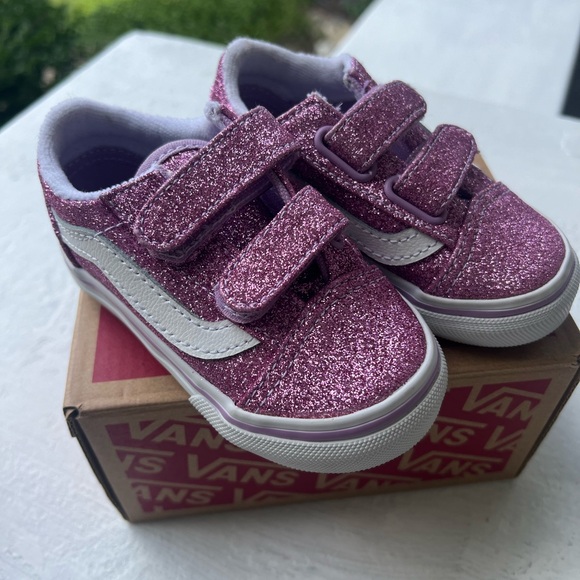 Vans Other - Vans Old Skool V Sparkly Kids